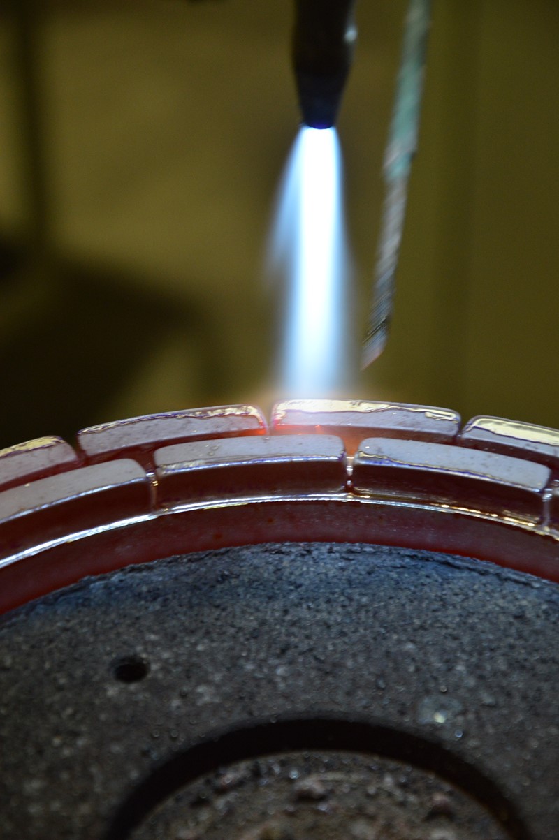 Saldobrasatura mola a settori