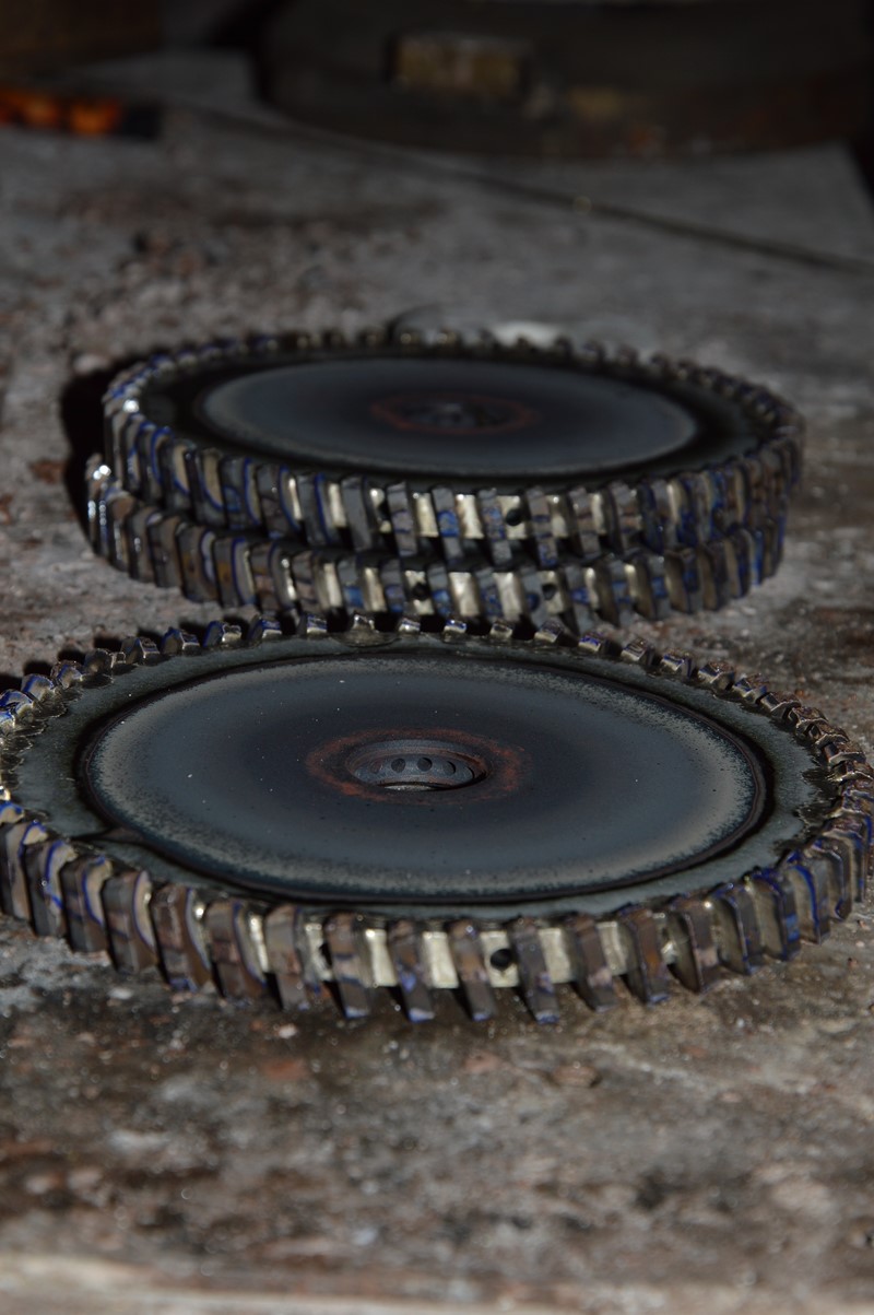 Mole a settori in fase di raffreddamento